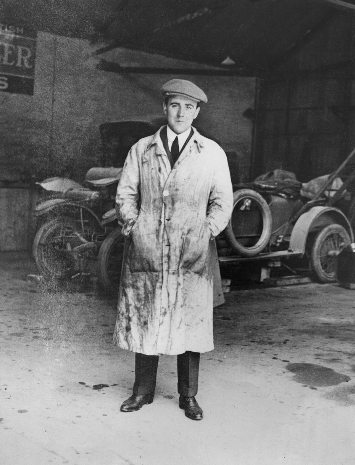 W. O. Bentley Circa 1912 In The D.F.P. Workshops. Creator: Unknown.