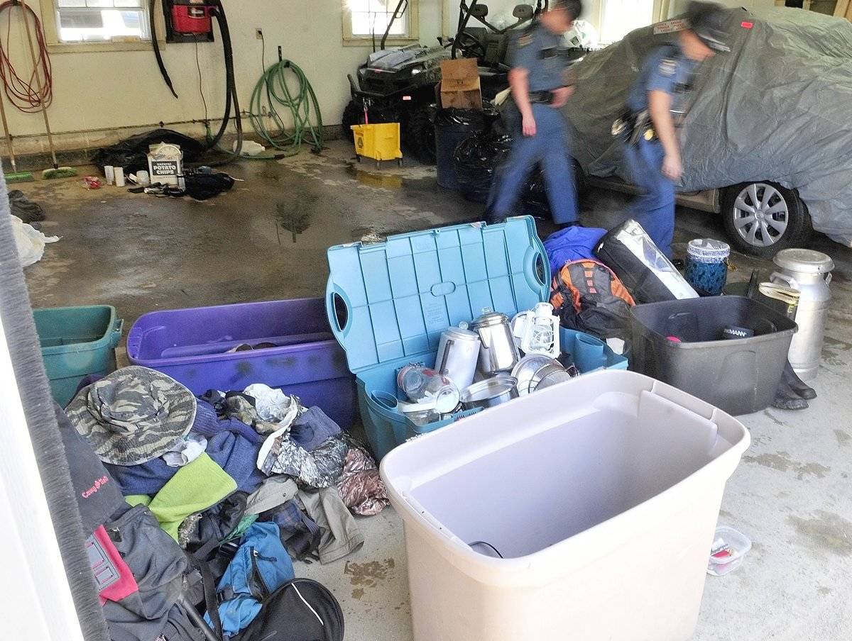 State Police displayed items recovered from the campsite of the North Pond Hermit Christopher Knight