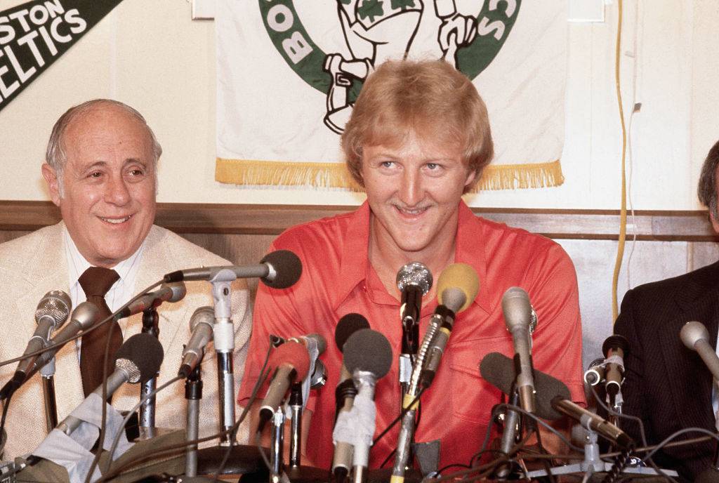 Larry Bird signing first contract