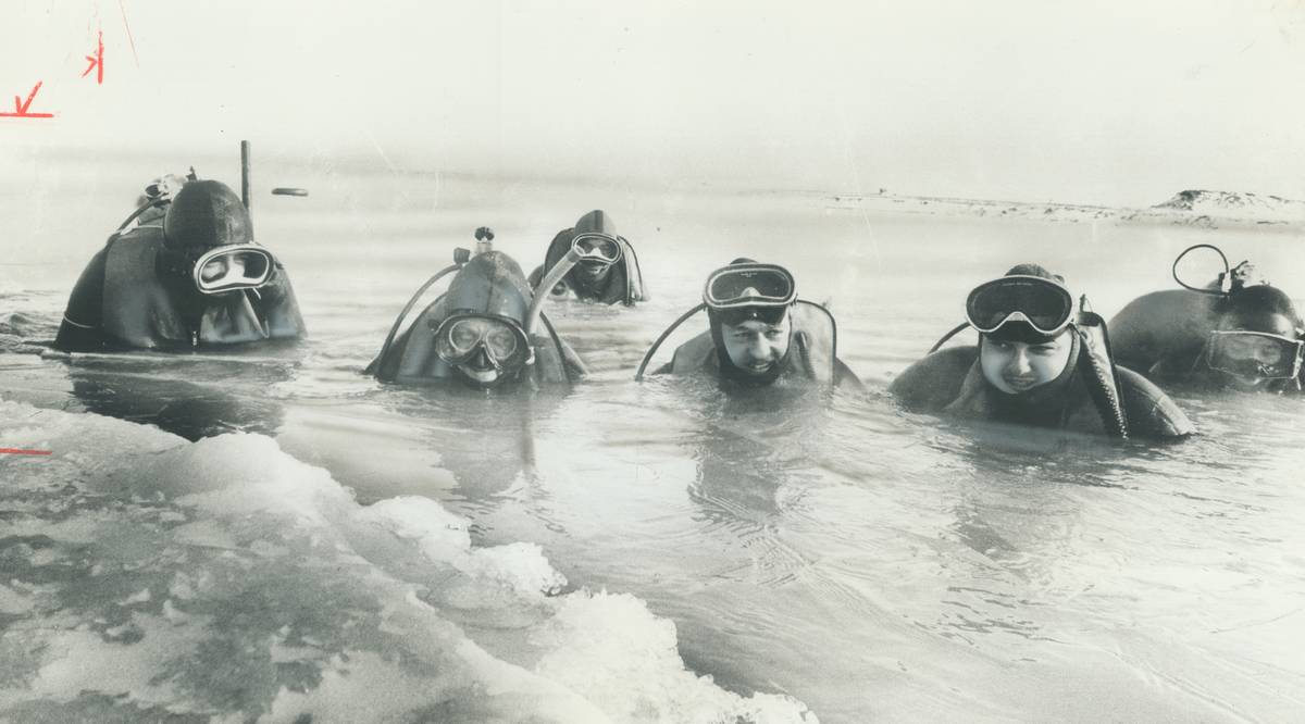 A great cure for a new year's hangover is to jump into ice-cold Lake Ontario; if you're dressed for