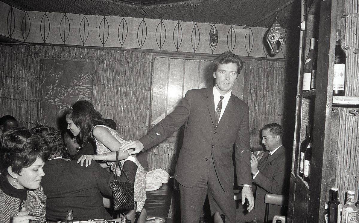American actor Clint Eastwood at the Hawaiian bar in 1967