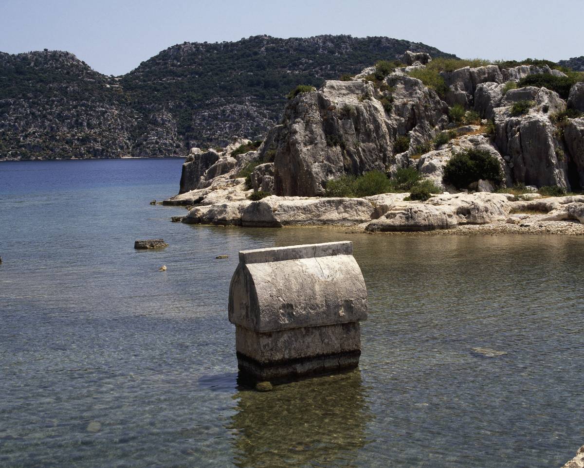 Archaeological remains and Lycian sarcophagus...