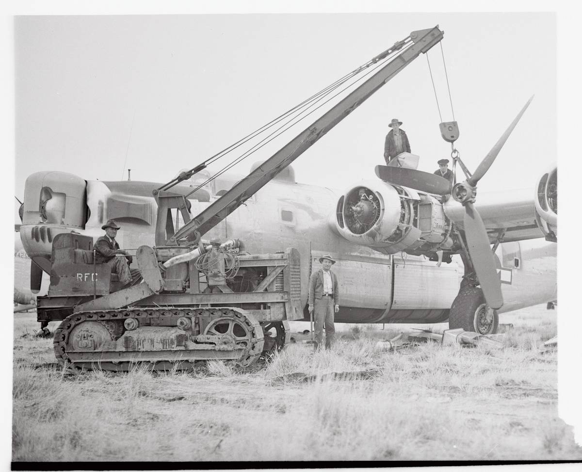 B-24 Being Worked On