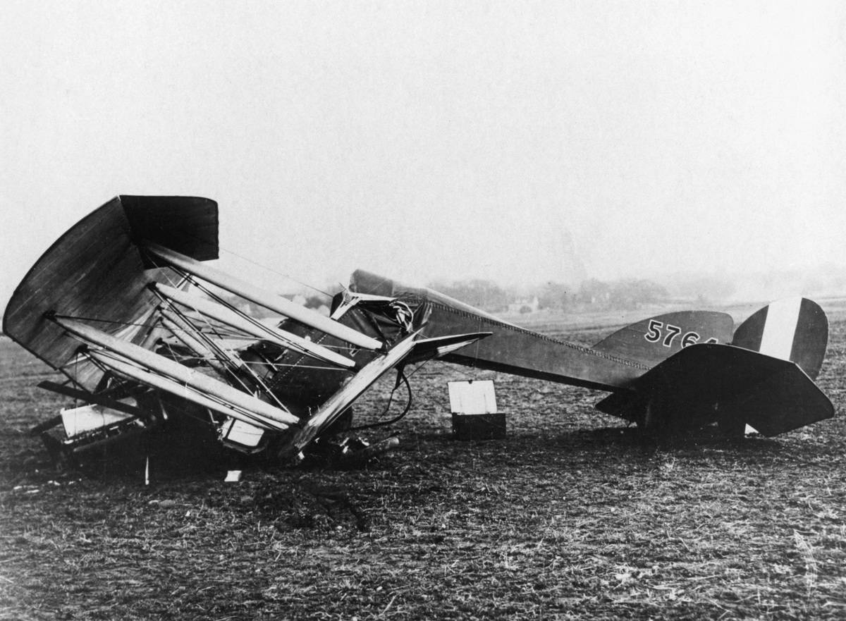 French plane crash, WWI