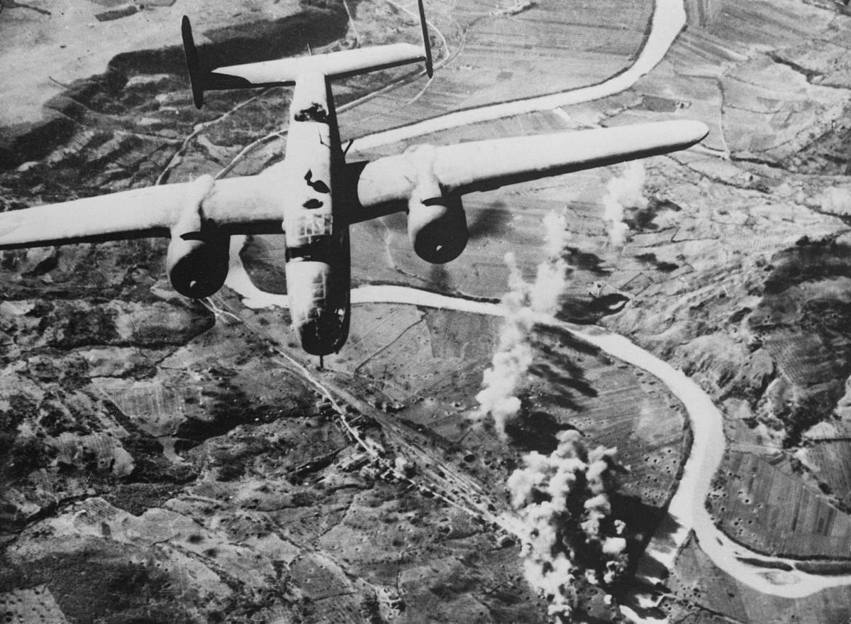 US Bomber over Italy
