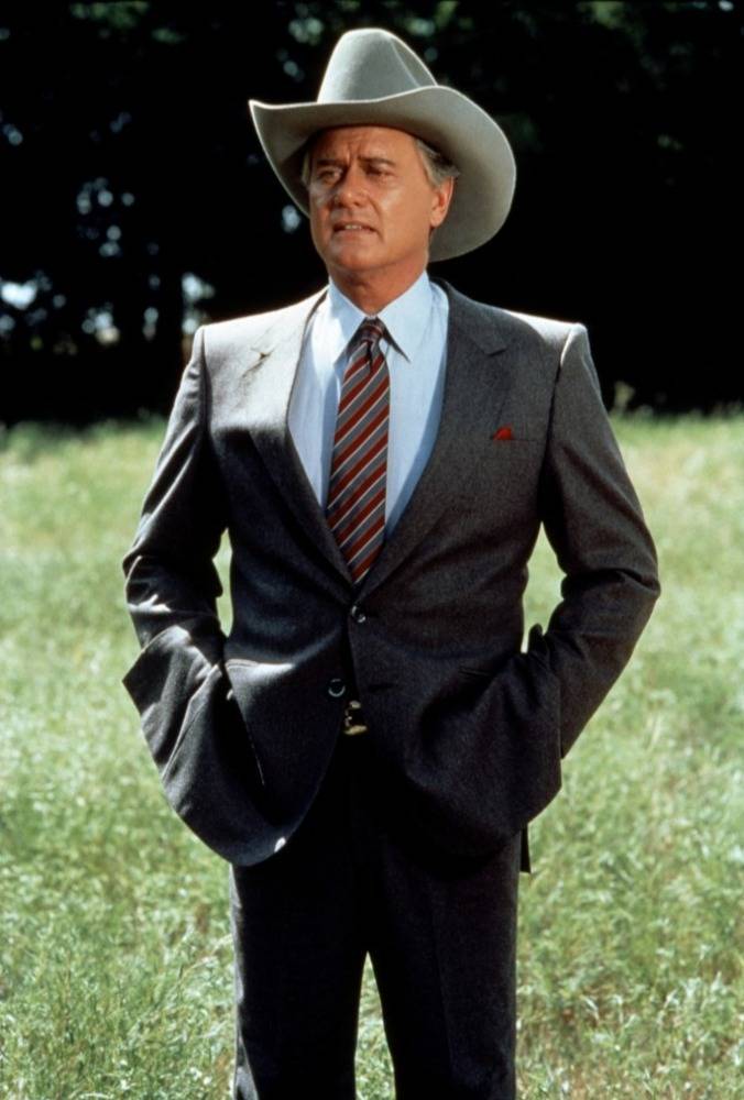 Larry Hagman as J.R. Ewing