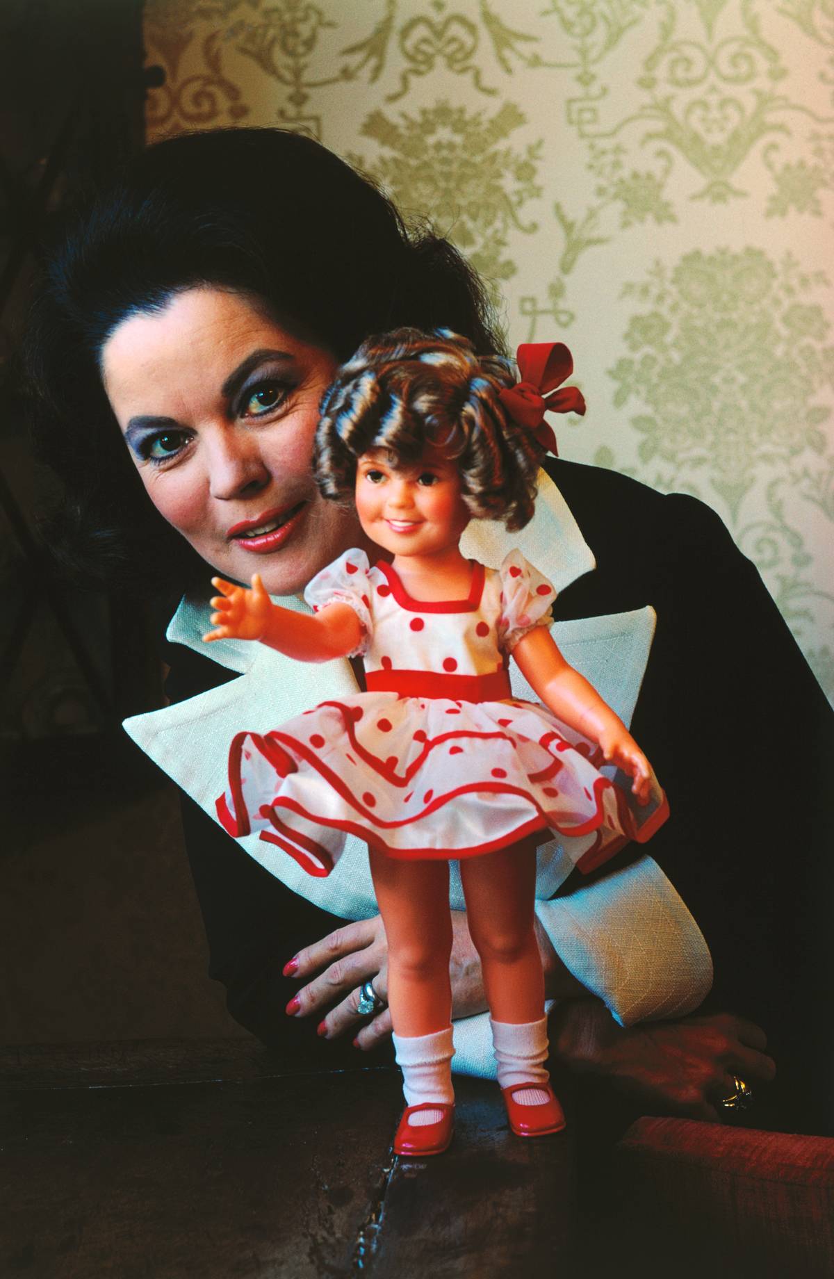 Shirley Temple Black Posing with Doll