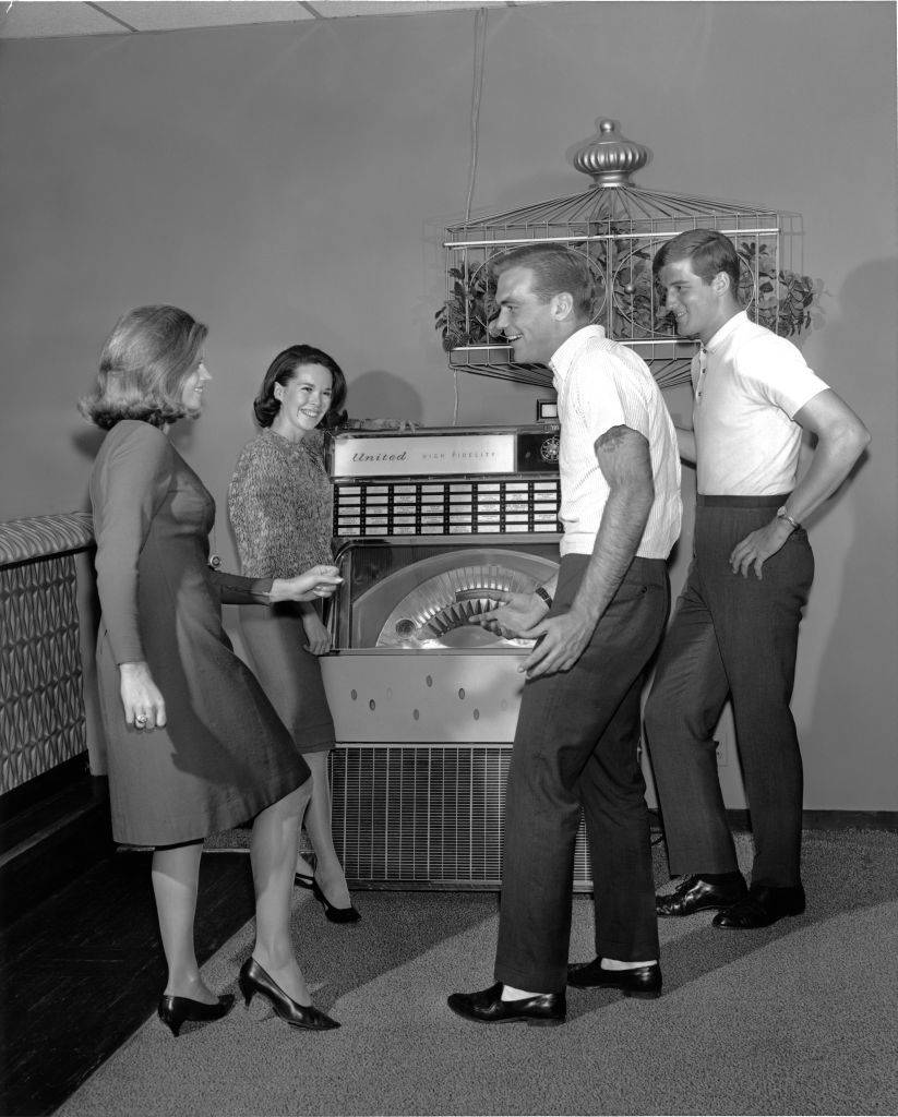 Two couples dancing