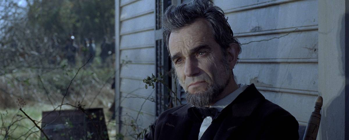 Daniel Day-Lewis looking sad as Abraham Lincoln in Lincoln