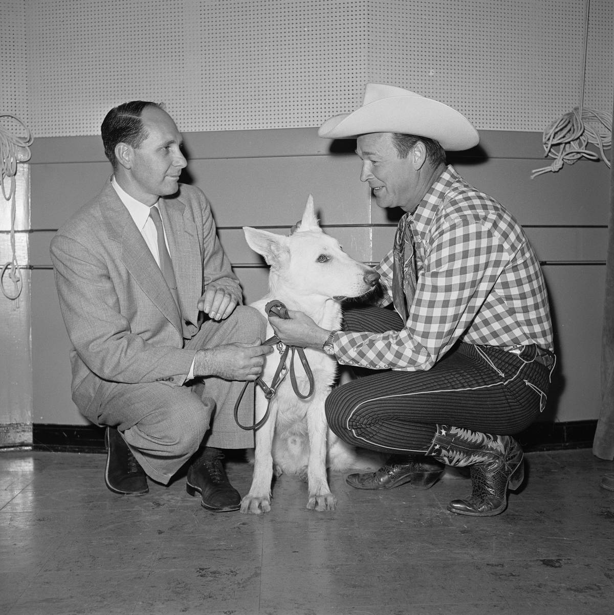 Roy Rogers Donating Dog