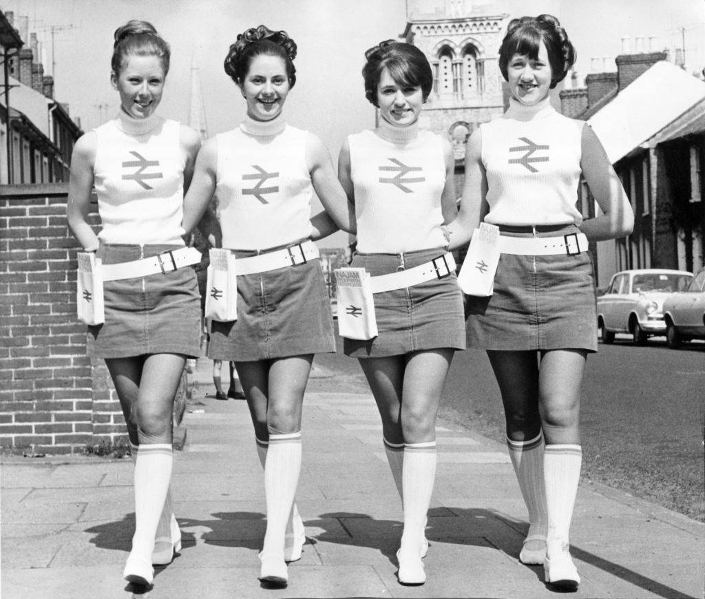 Women in mini skirts