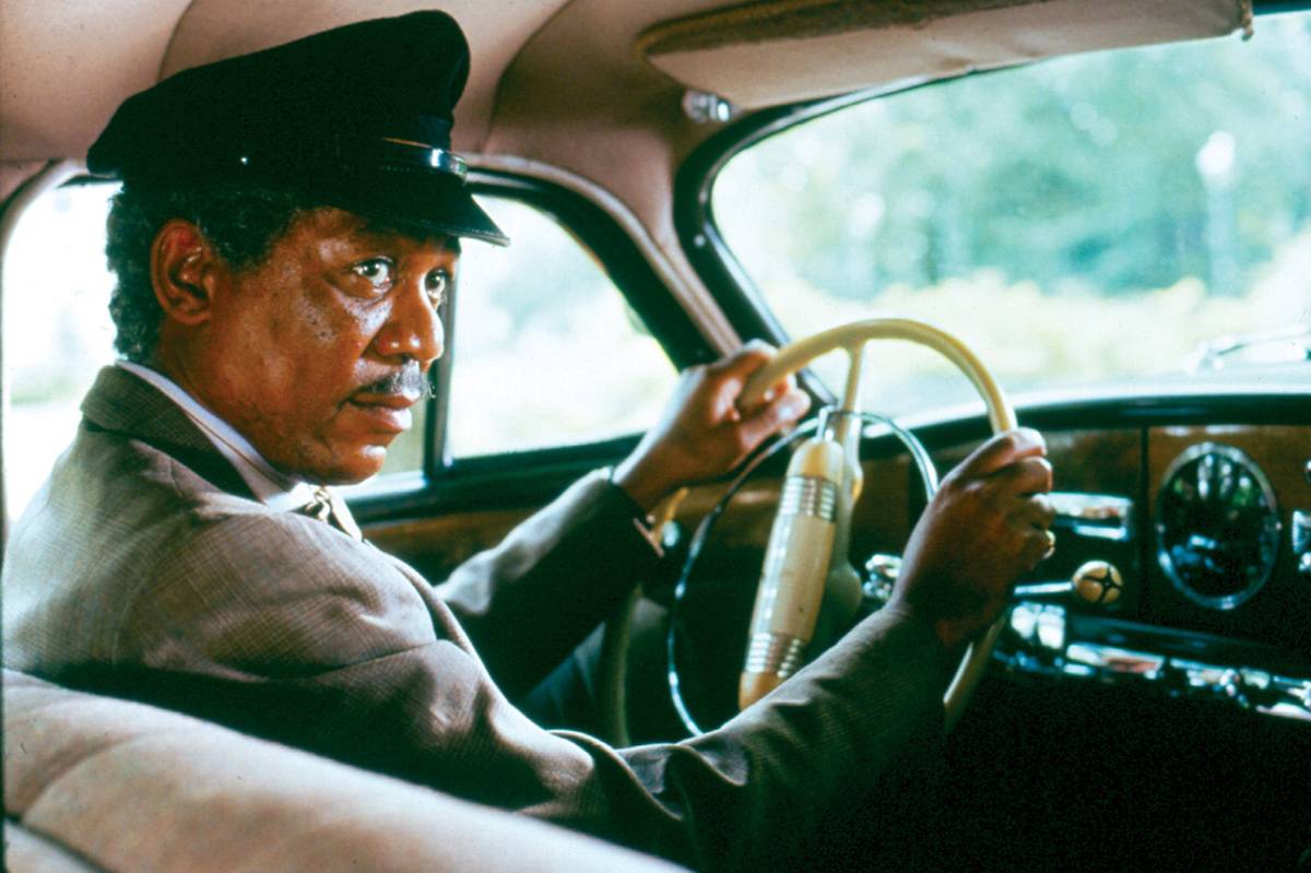 morgan freeman in a car