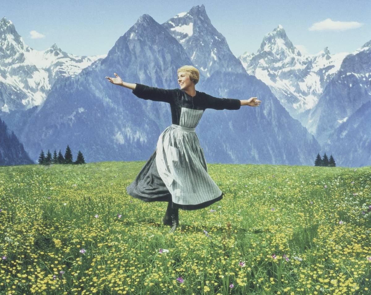 julie andrews in a dress
