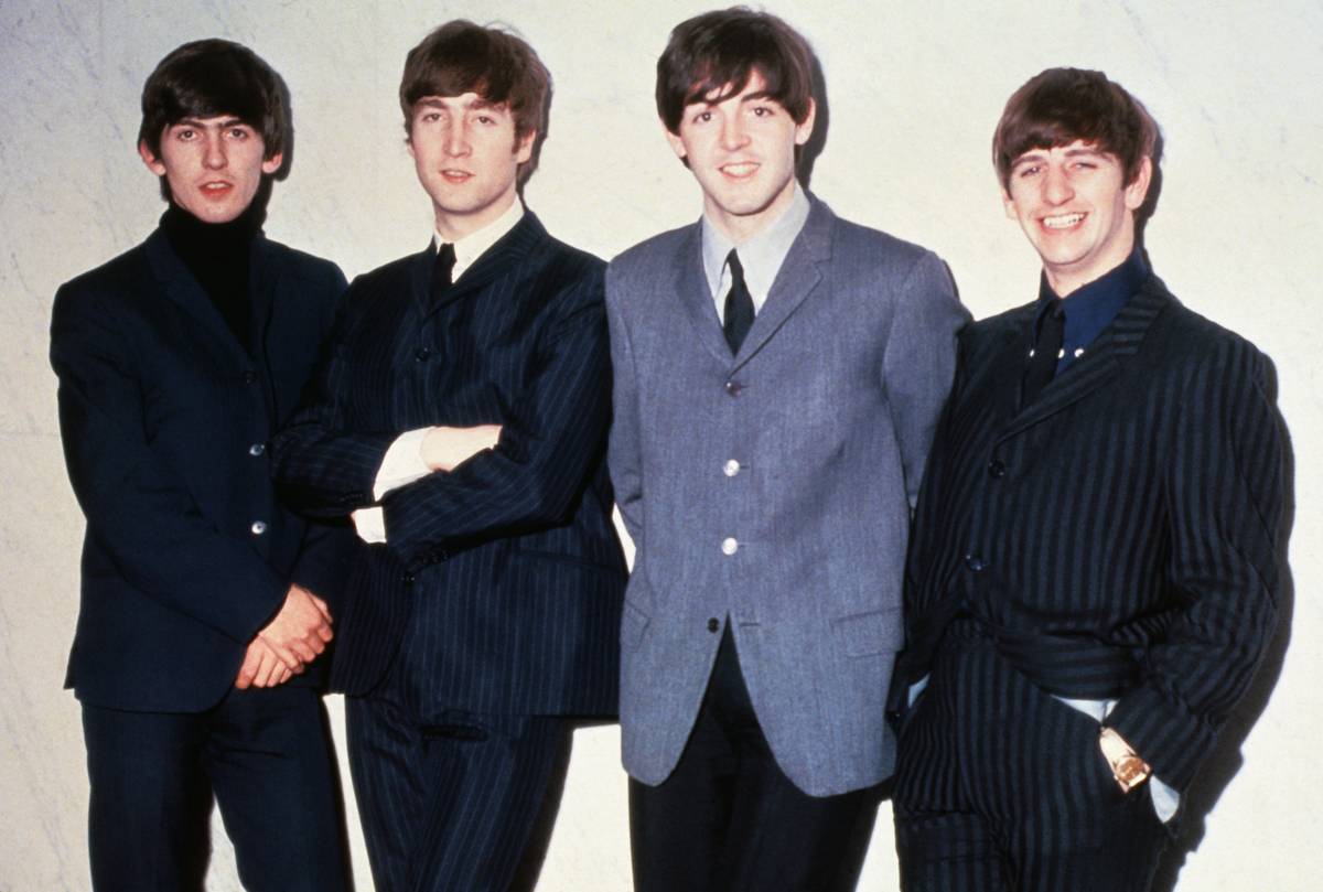 The Beatles Posing Together