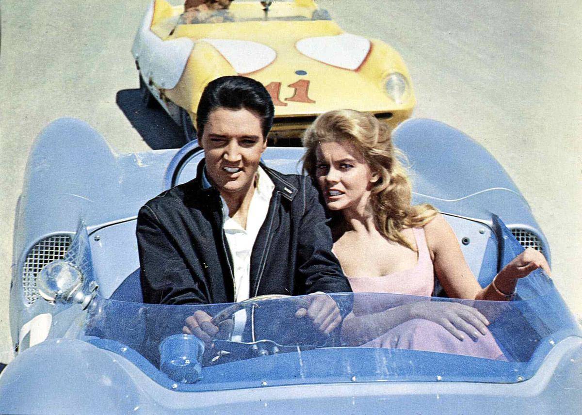 Tolle Naechte In Las Vegas, 1960Er, 1960S, Autorennen, Film, Paar, Viva Las Vegas, Car Racing, Couple, Racing Car, Roadster, Sports Car, Vintage Car