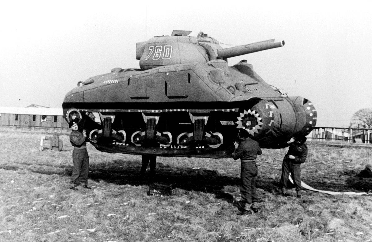 World War II. Rubber tank