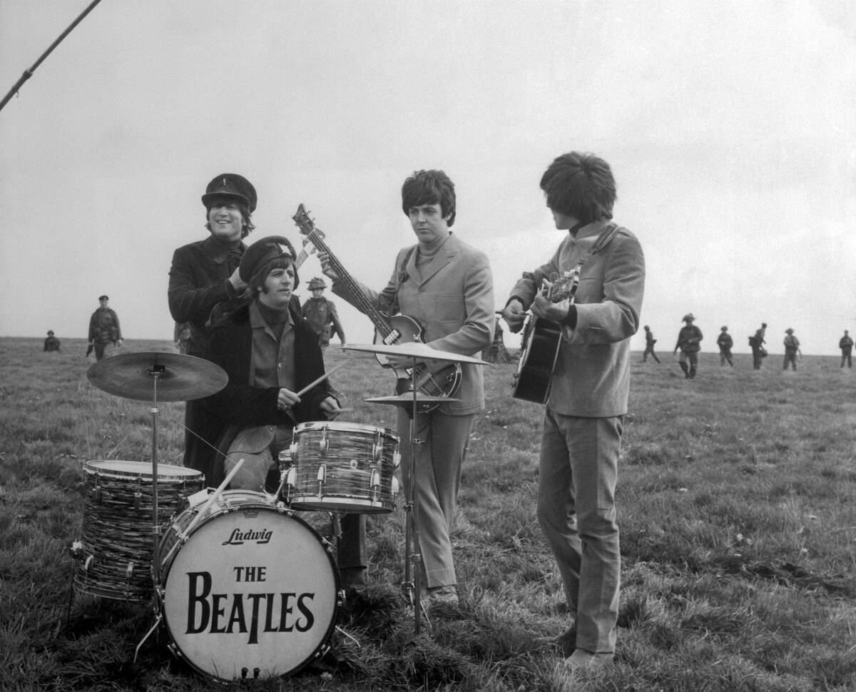 Beatles Playing on Salisbury Plain