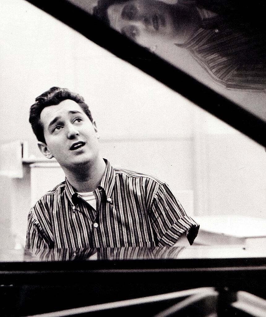 man playing piano