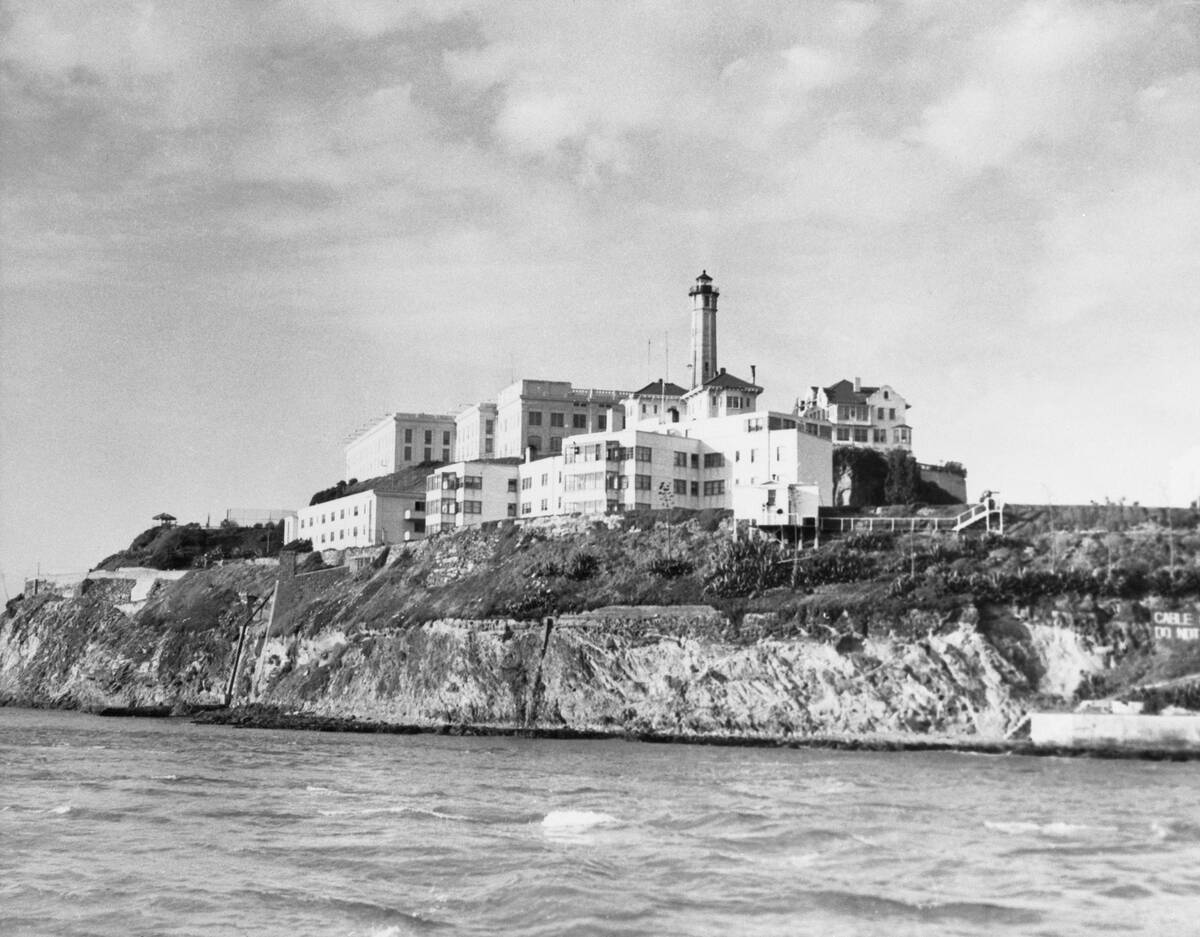 Penitentiary on Alcatraz Island in California