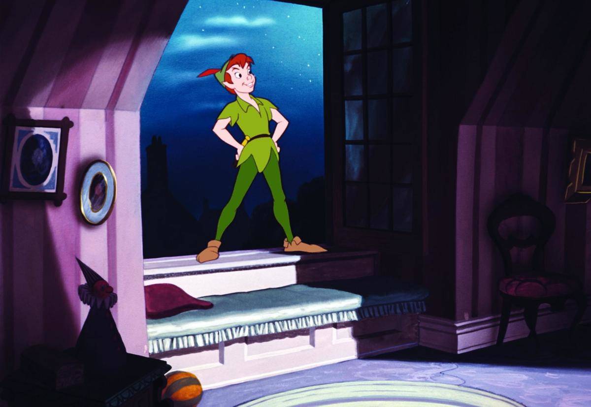 Peter Pan on the balcony