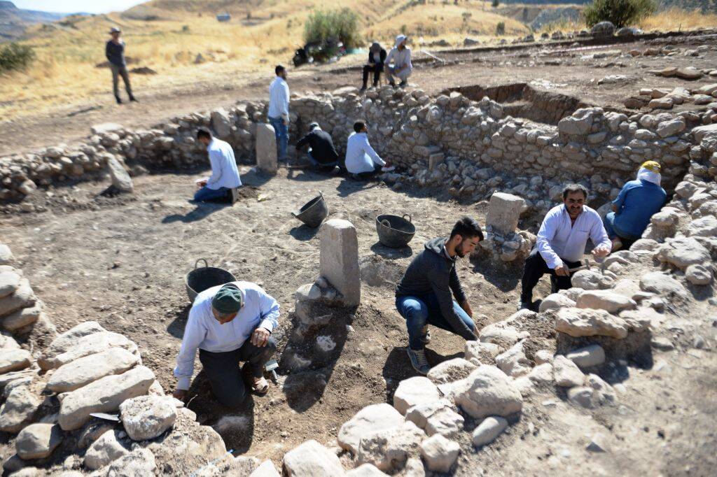 Archaeologists at work