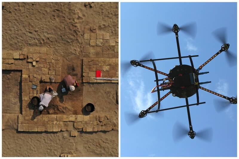 Drones and excavation