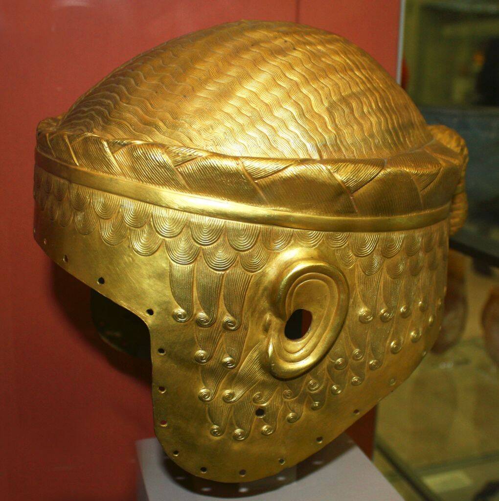 Gold helmet of Meskalamdug