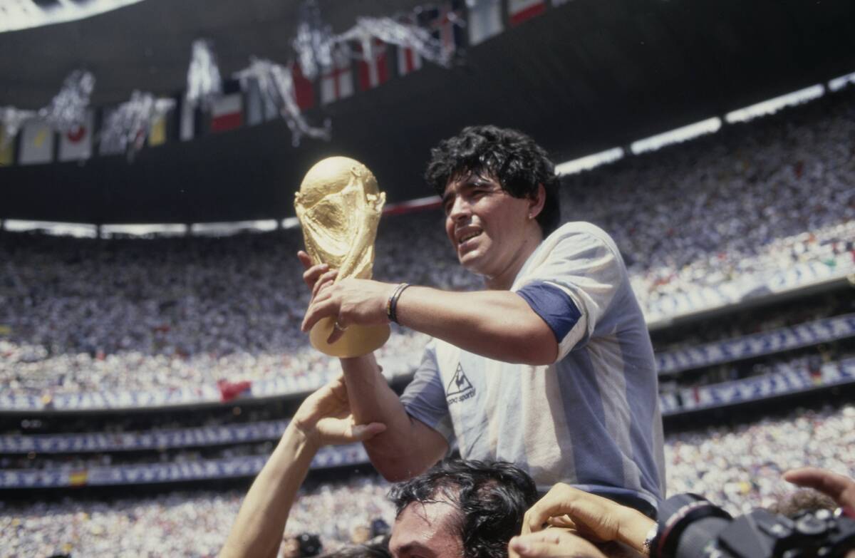 Diego Maradona está entre os grandes Ãdolos do esporte