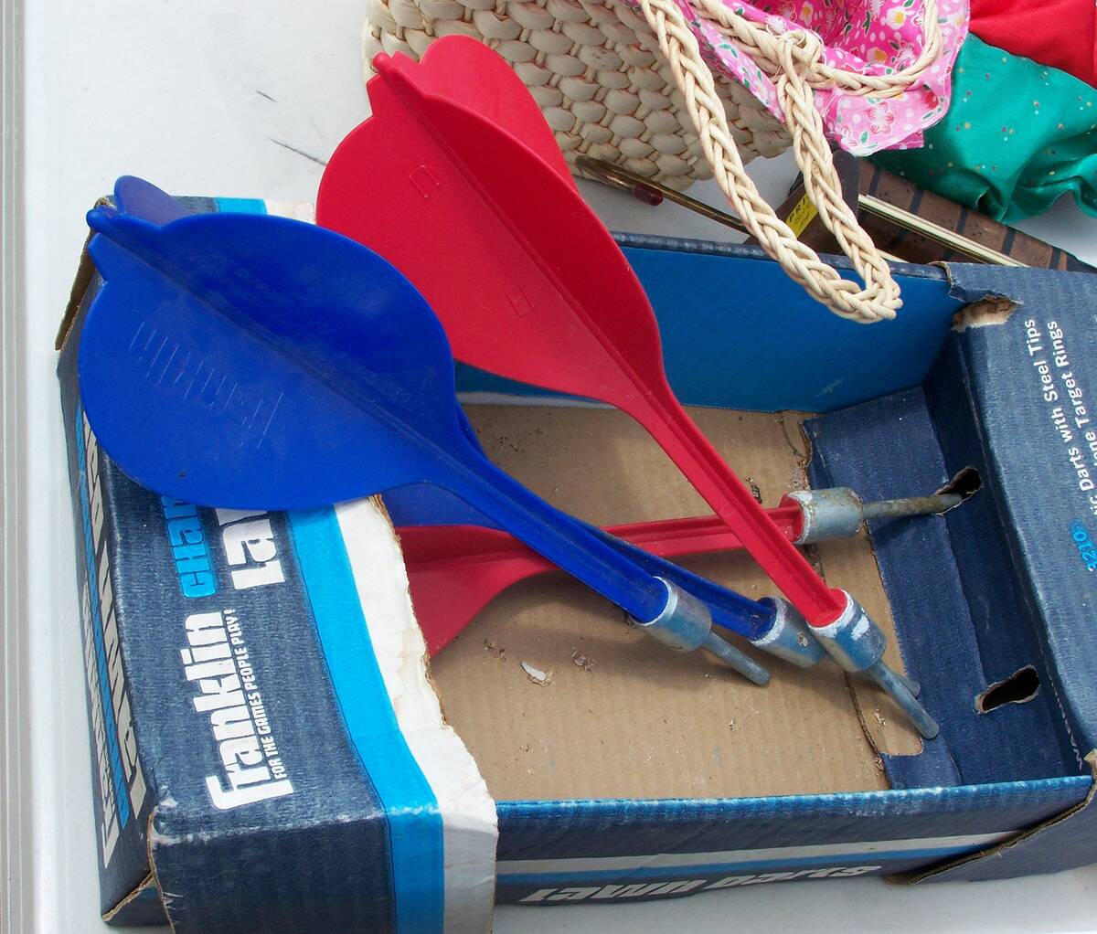 opened set of lawn darts