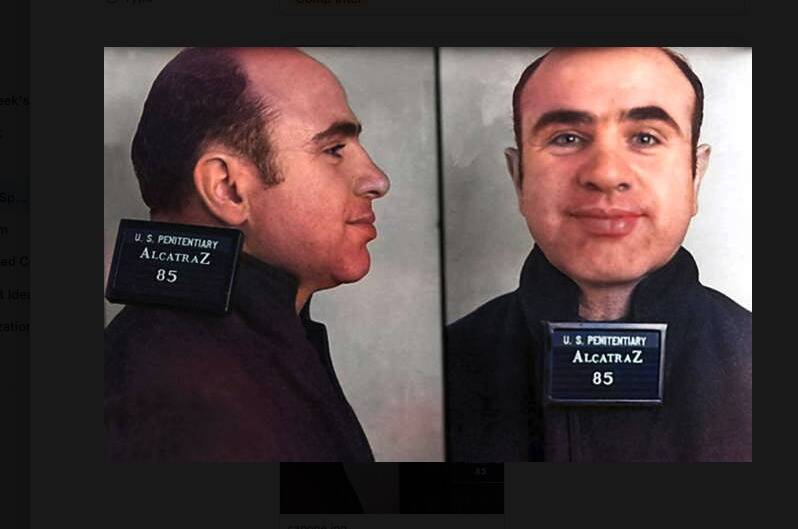 Mug shot of Al Capone