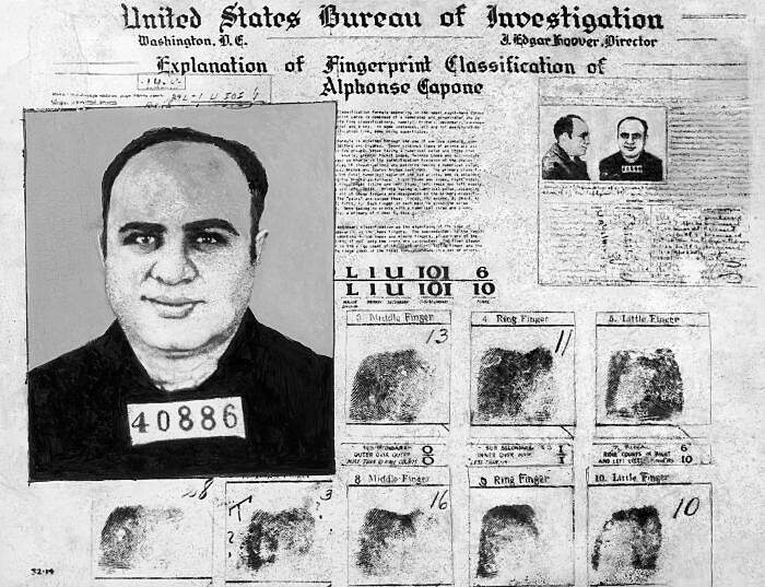 Al Capone's fingerprints. 