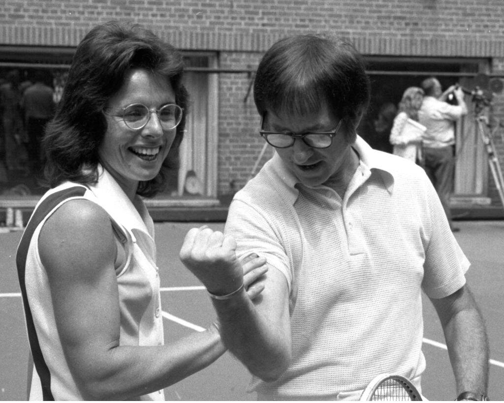 Billie Jean King and Bobby Riggs