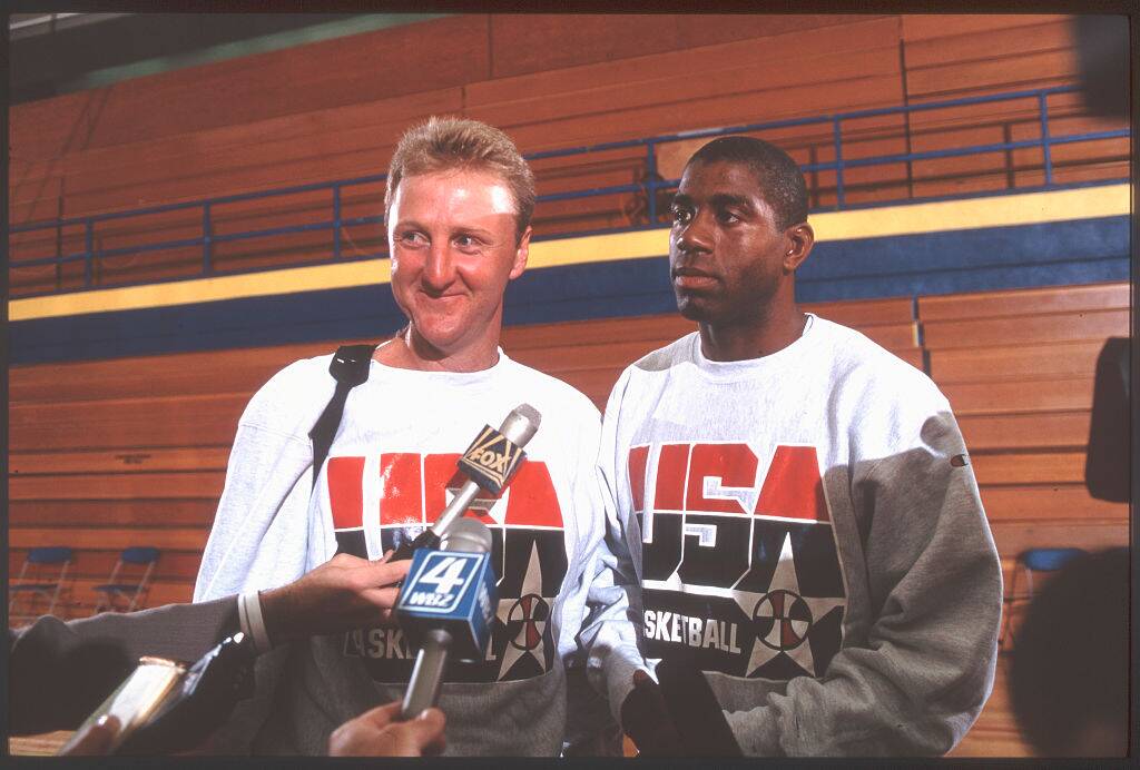 Larry Bird and Magic Johnson
