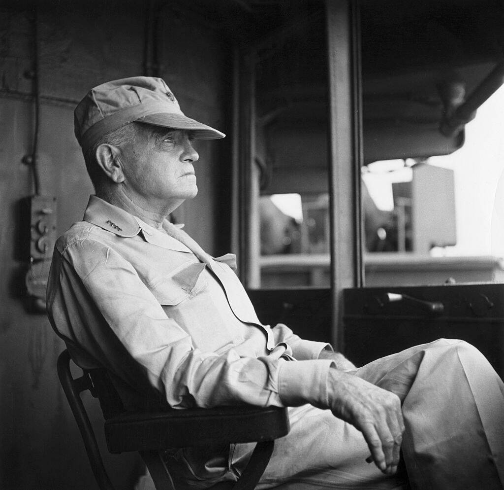 Skipper of Third Fleet. Admiral William F. Halsey Jr.