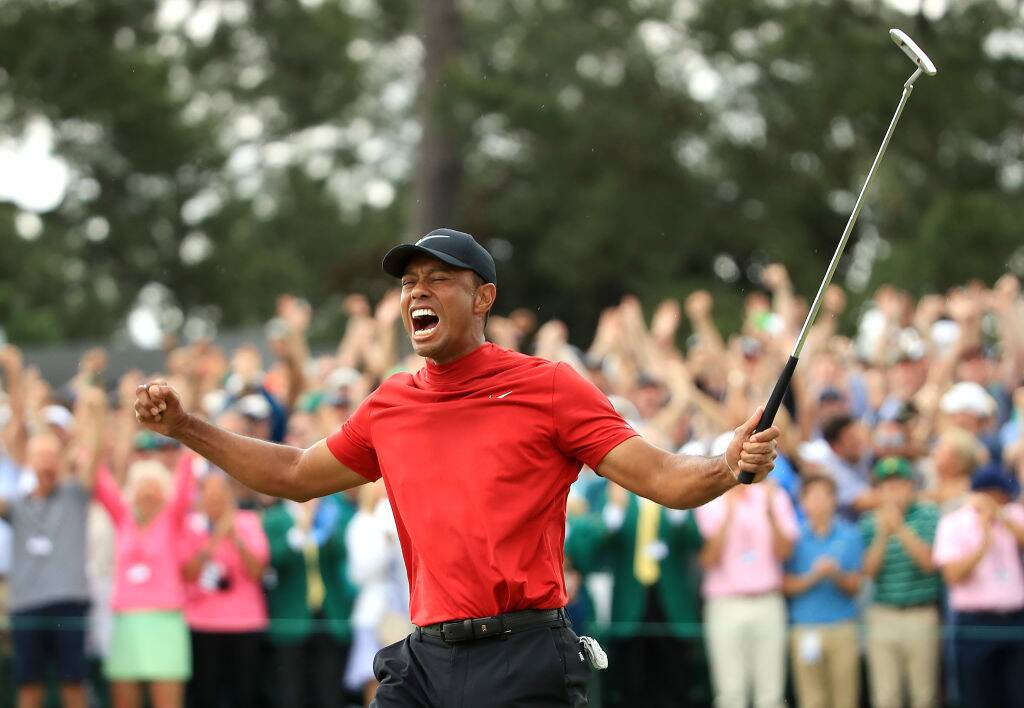 Tiger Woods Winning the 2005 Masters