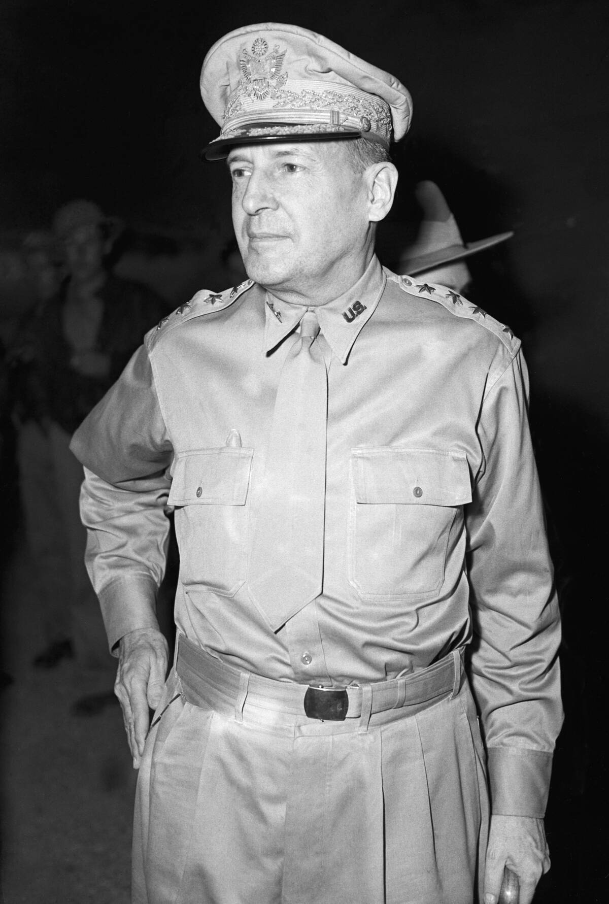 Douglas MacArthur Standing in Uniform