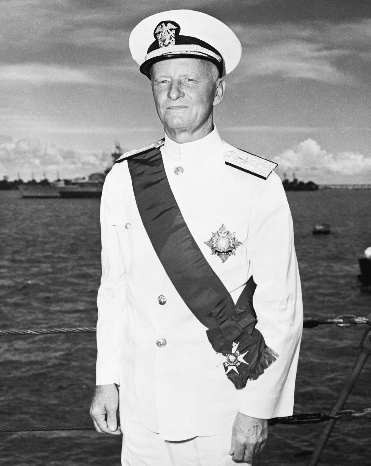 Fleet Admiral Chester W. Nimitz...