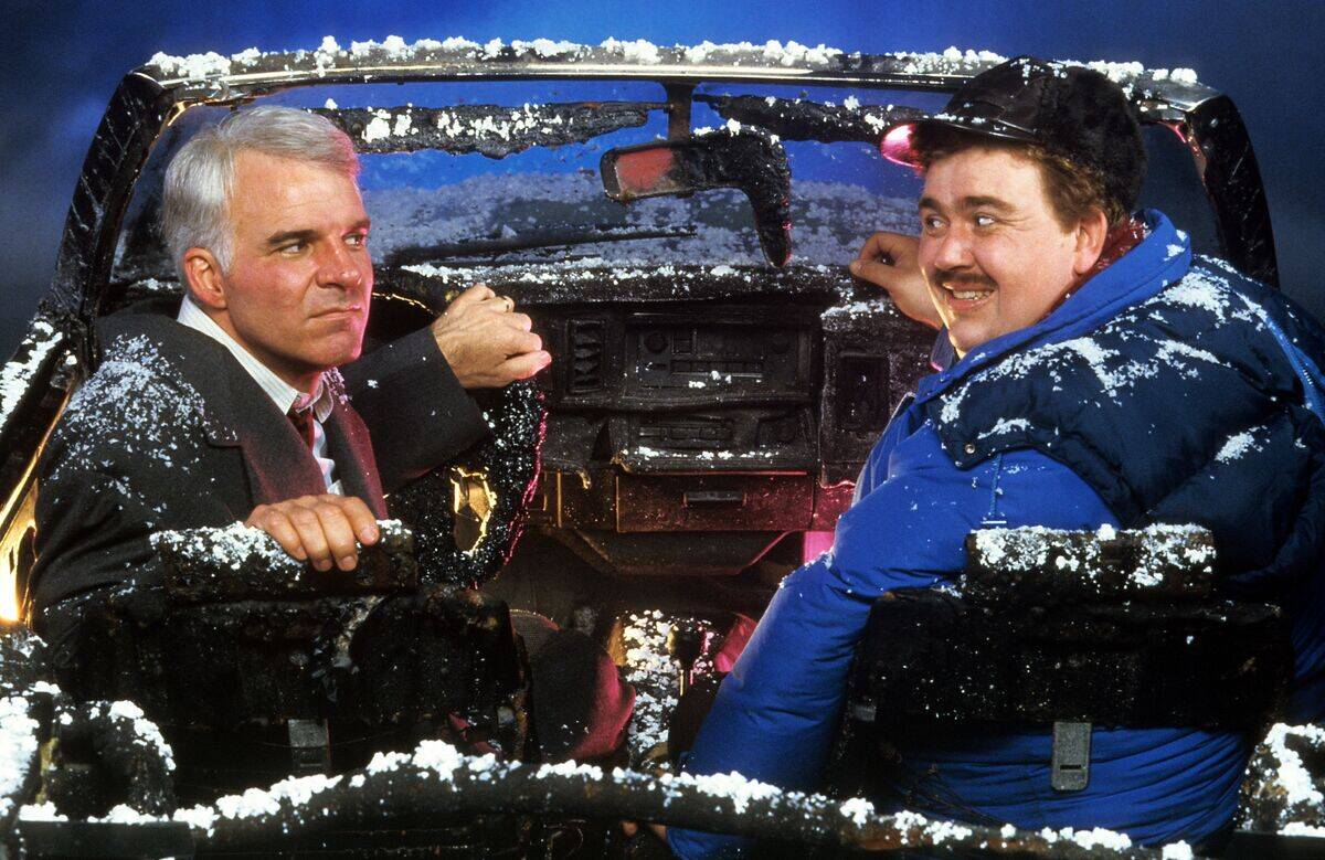 steve martin and john candy in planes, trains & automobiles