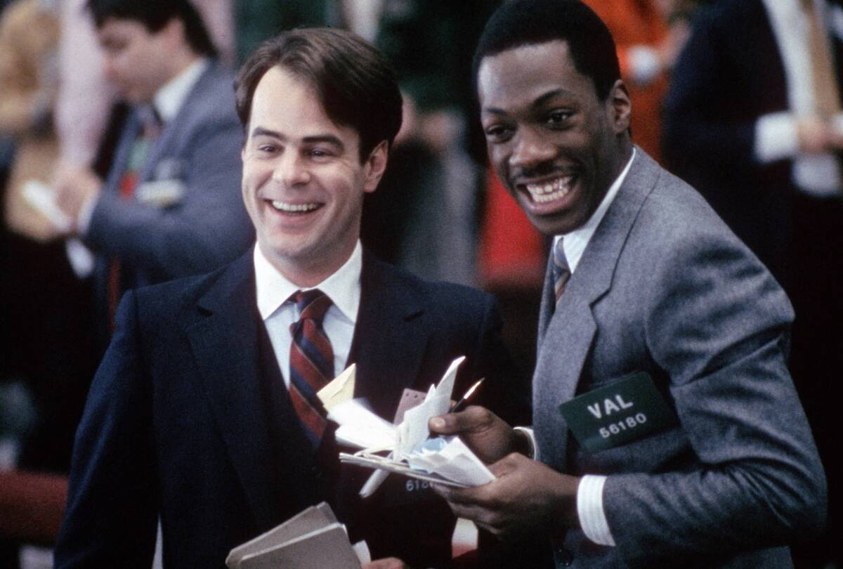 dan aykroyd and eddie murphy in trading places