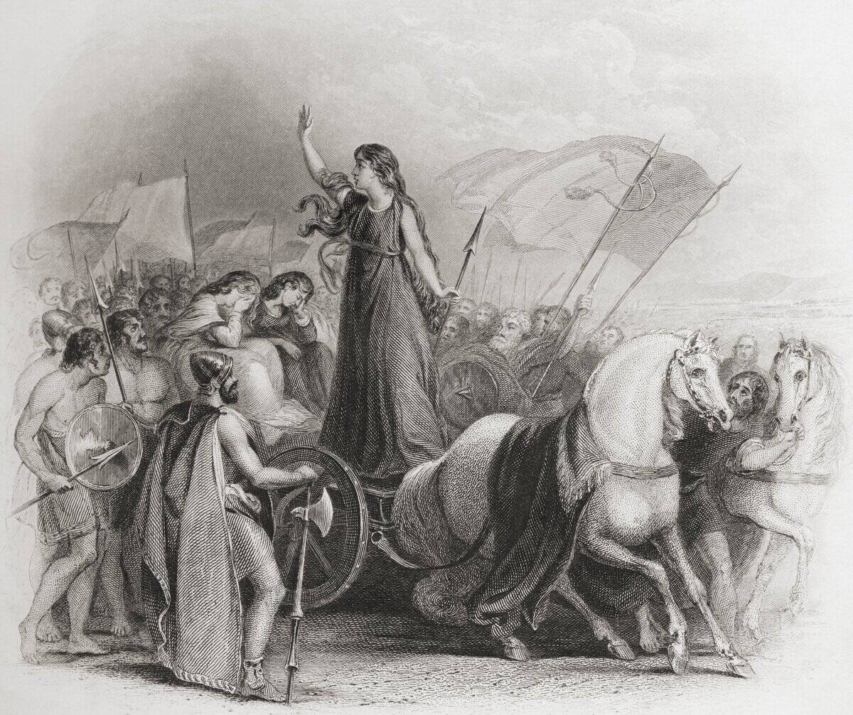 Boadicea Haranguing The Britons