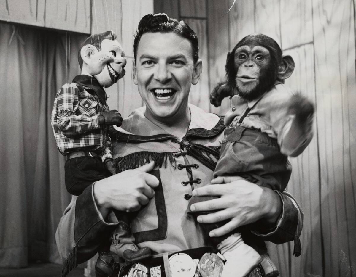 Buffalo Bob, Howdy Doody and Zippy the Chimp from The Howdy Doody Show
