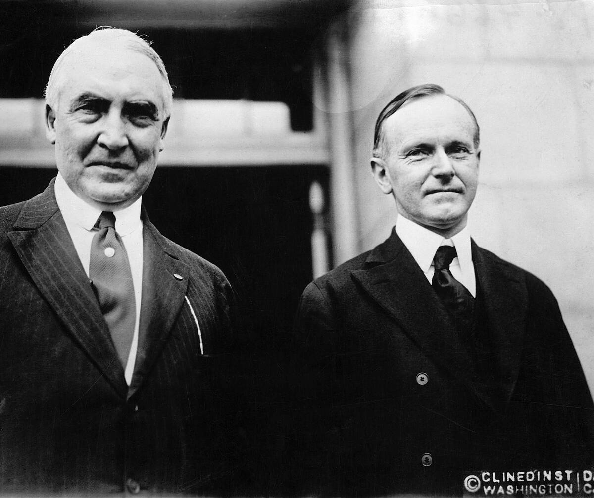 Warren Harding & Calvin Coolidge Waistup