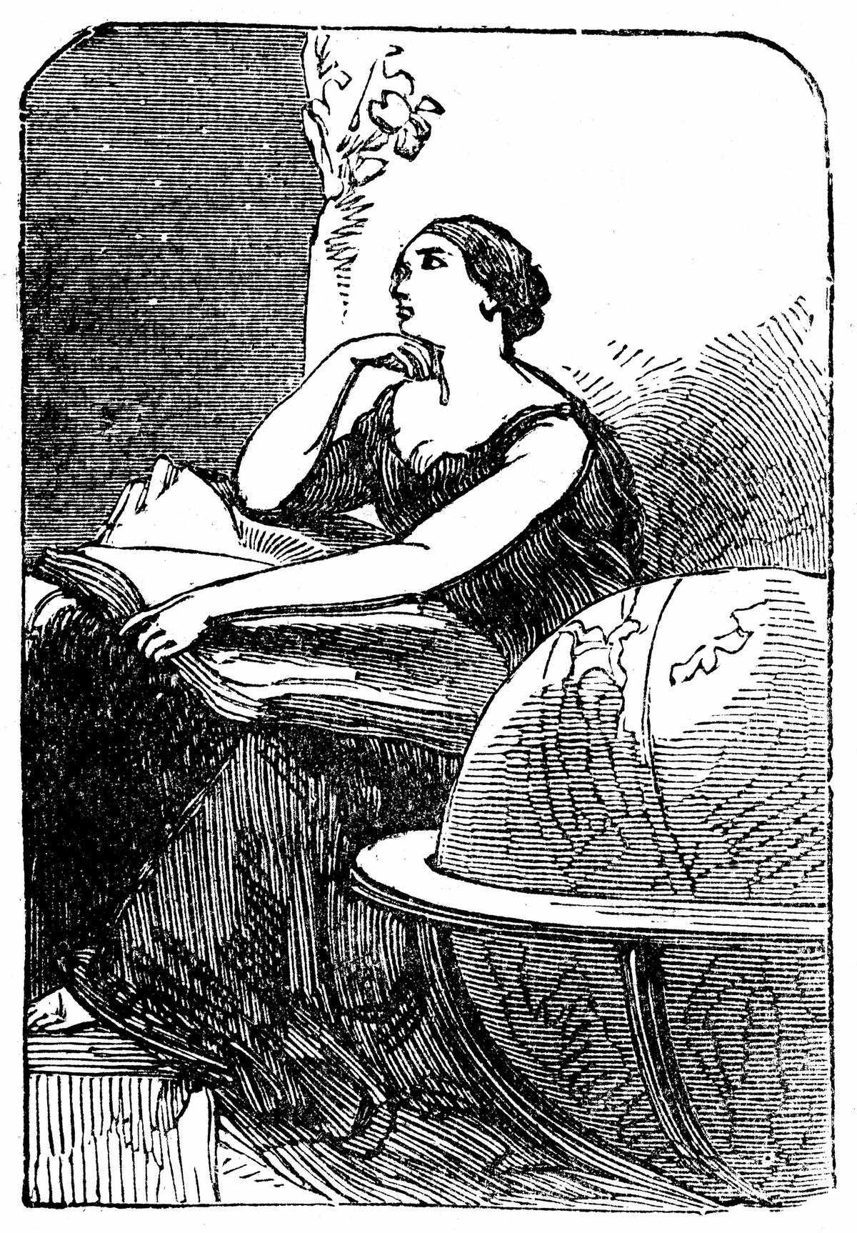 [redacted] (c370-415) female mathematician and philosopher (Neoplatonist) murdered by followers of Cyril, Patriarch of Alexandria. Mid-19th century wood engraving .