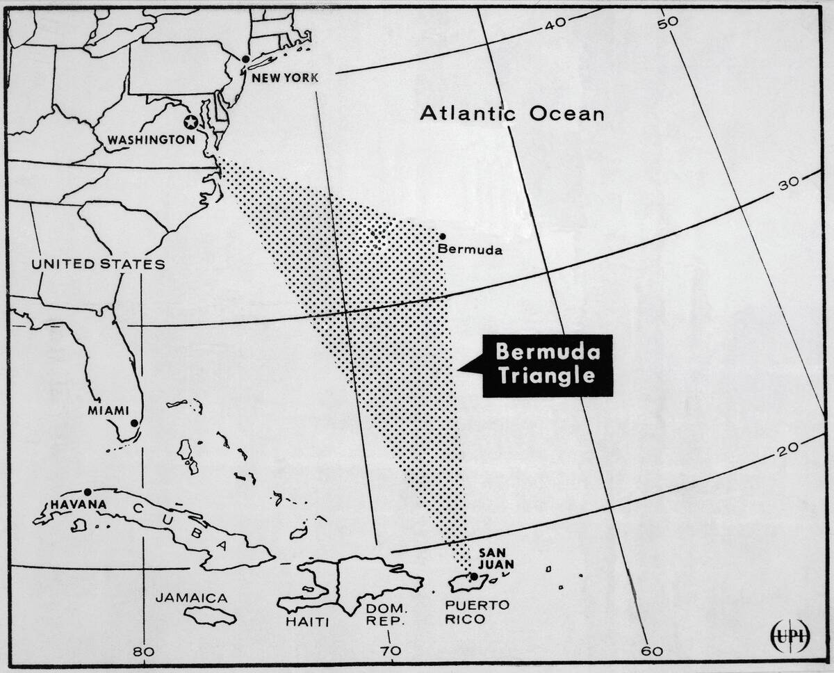 Map of Bermuda Triangle