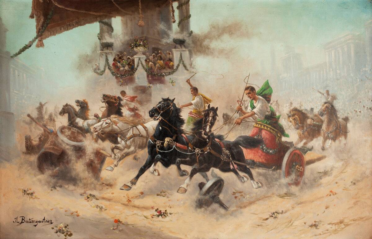 Scene From The Roman Arena.