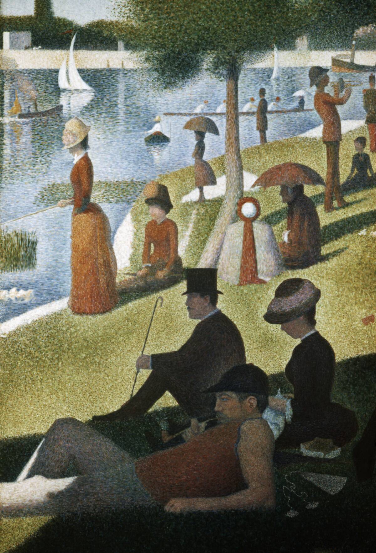 Detail from Sunday Afternoon on the Island of La Grande Jatte by Georges Seurat