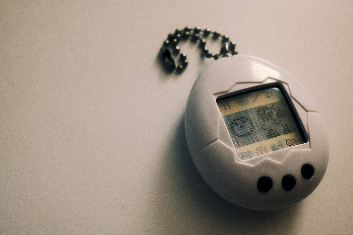 white digital toy