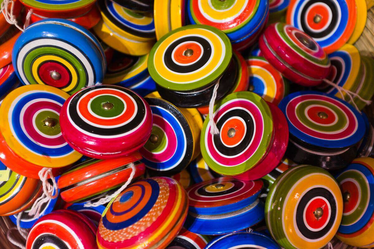 colorful toys