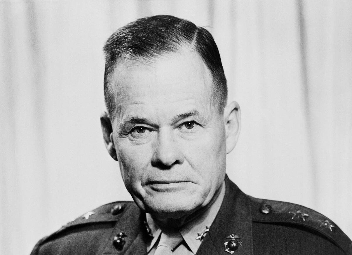 1953 - Major General Lewis B. 'Chesty' Puller, USMC (uncovered)