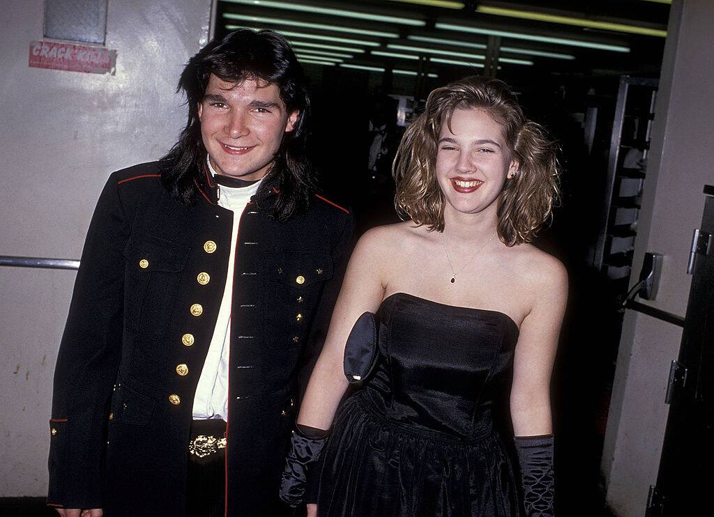 Corey Feldman and Drew Barrymore